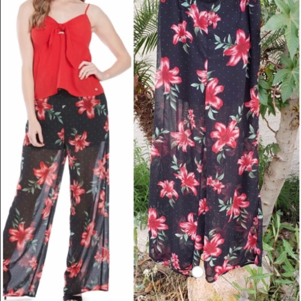 NWT Guess/Brand new wide leg palazzo pants XS